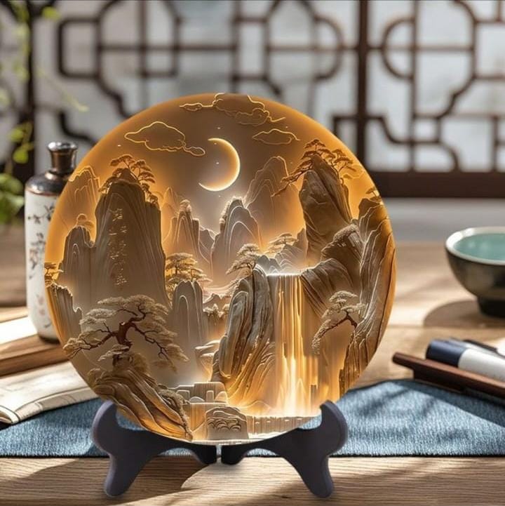 Antique Imitation Relief Circular Disk - 2