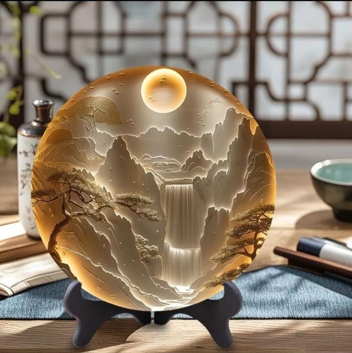 Antique Imitation Relief Circular Disk - 3