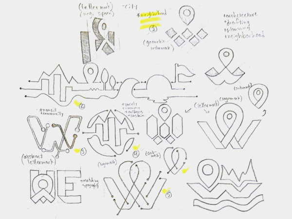 Logo sketch exploration