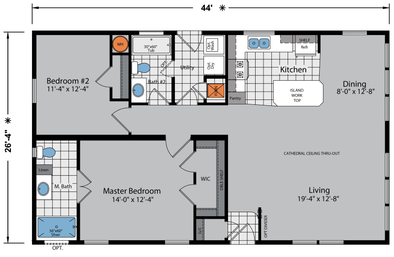 Skyline Manufactured Homes Floor Plans Floor Roma   Lexington A236 Standard 