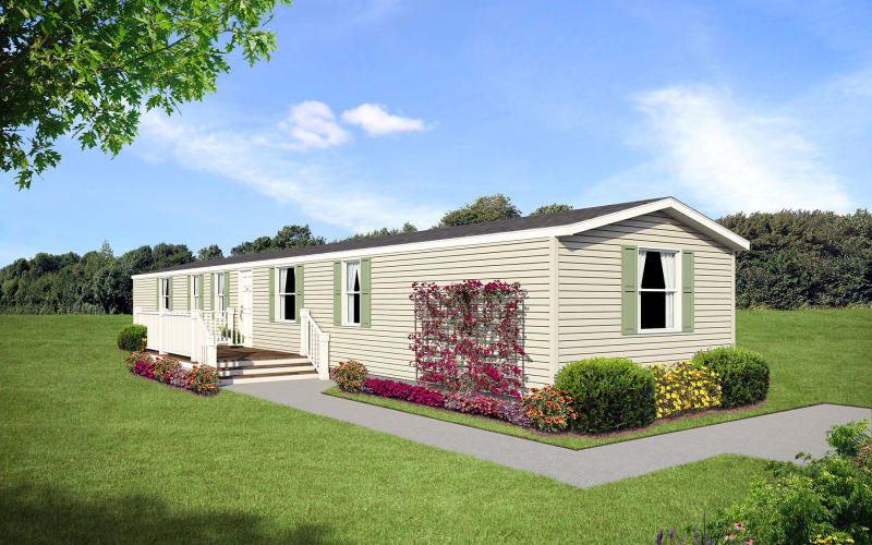 Exterior elevation shown with optional site-built porch.