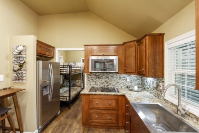 Park Model 529 kitchen and hallway