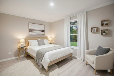 The dawn - single wide - guest bedroom