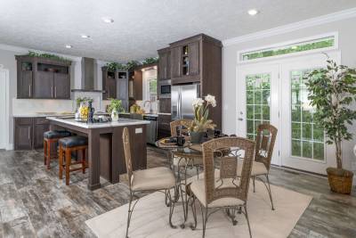 kitchen and dining