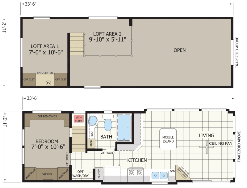 2 Bedroom Park Model Homes Floor Plans House Design Ideas