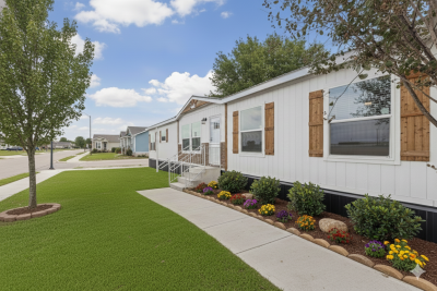 exterior of the juno - luxury double wide