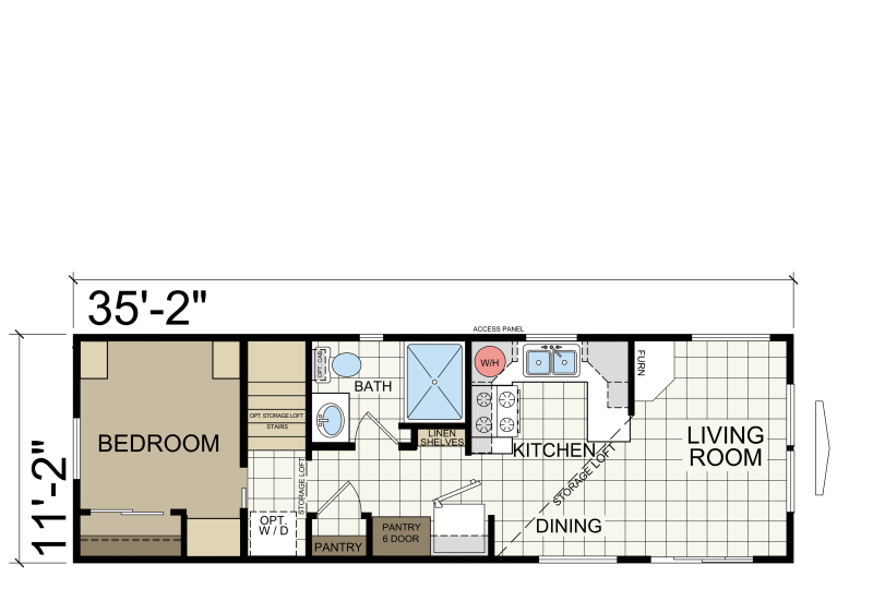 Athens Park Model RV 504 - Athens Park Model RVs | Redman Homes