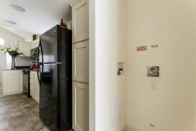 kitchen and utility room