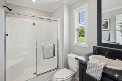 The dawn - single wide - primary bathroom