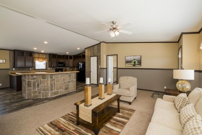 Paluxy living room and kitchen