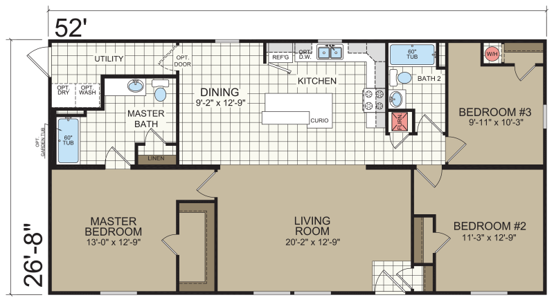 Advantage 2856 201 Redman Homes Indiana Floor Plan