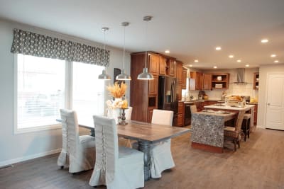 dining and kitchen