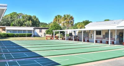 Grand Island Resort shuffle board court