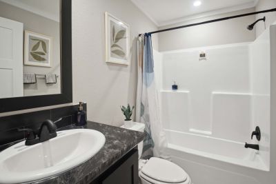 The dawn - single wide - guest bathroom