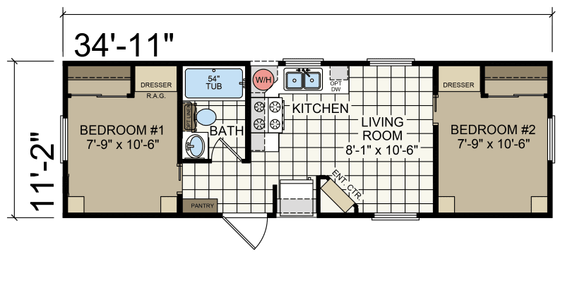 2 Bedroom Park Model Homes Floor Plans Modern House