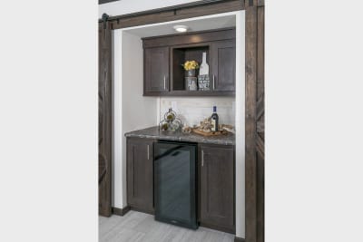 CDC 2860 butlers pantry with barn doors