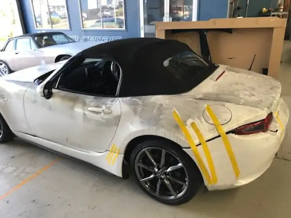 Mazda MX-5 Damage from Theft - Impact Panel Works