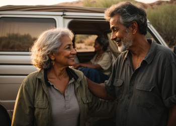 Libyan couple camping with friends.jpg