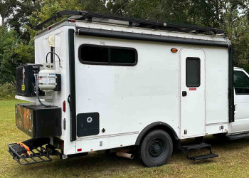 Ford E-350 box truck awning propane minisplit heat pump.jpg