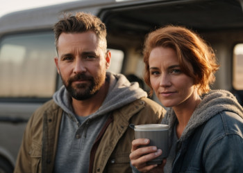 Coffee by the van.jpg