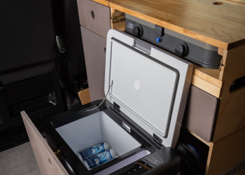 Volkswagen T6 LWB midtop refrigerator kitchen @demausandmarsden 09.jpg