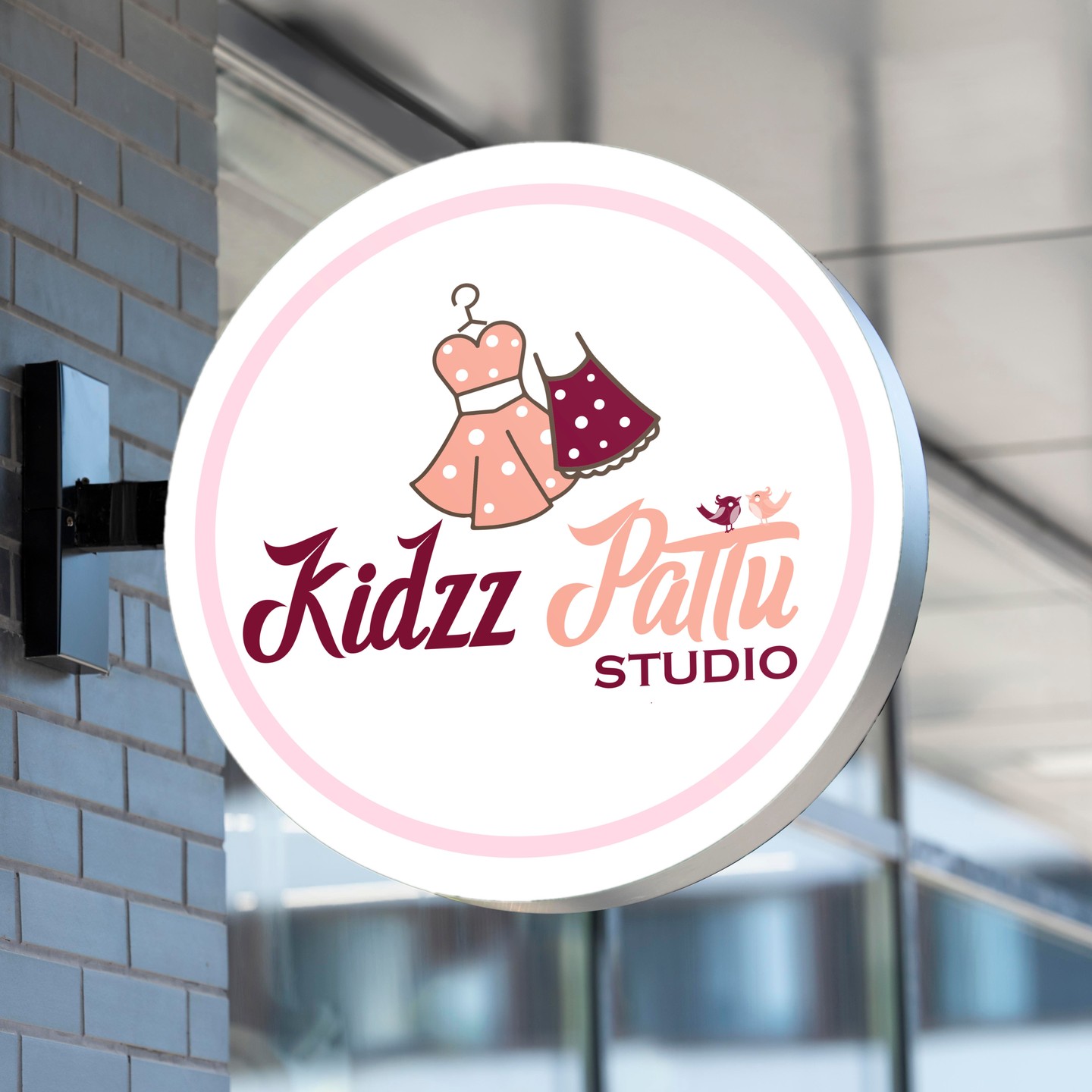 Kidzz Pattu kids clothing brand logo showcasing playful typography and colorful children’s wear branding
