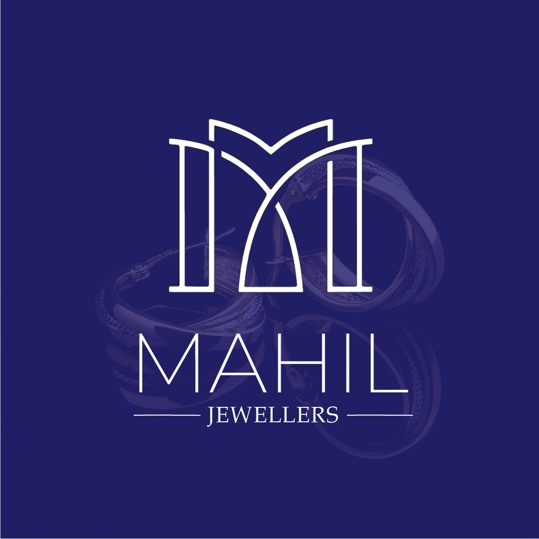 MAHIL Jewellers logo design showcasing elegant typography and premium luxury jewelry brand identity