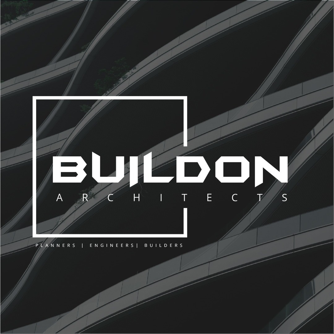 BuildOn Architect logo design with modern architectural branding style