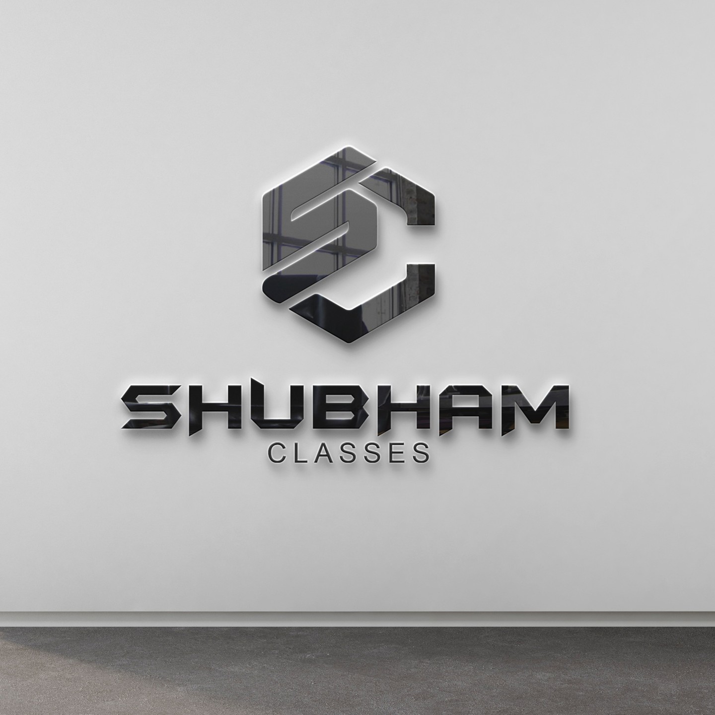 Shubham Classes education institute logo with professional academic branding