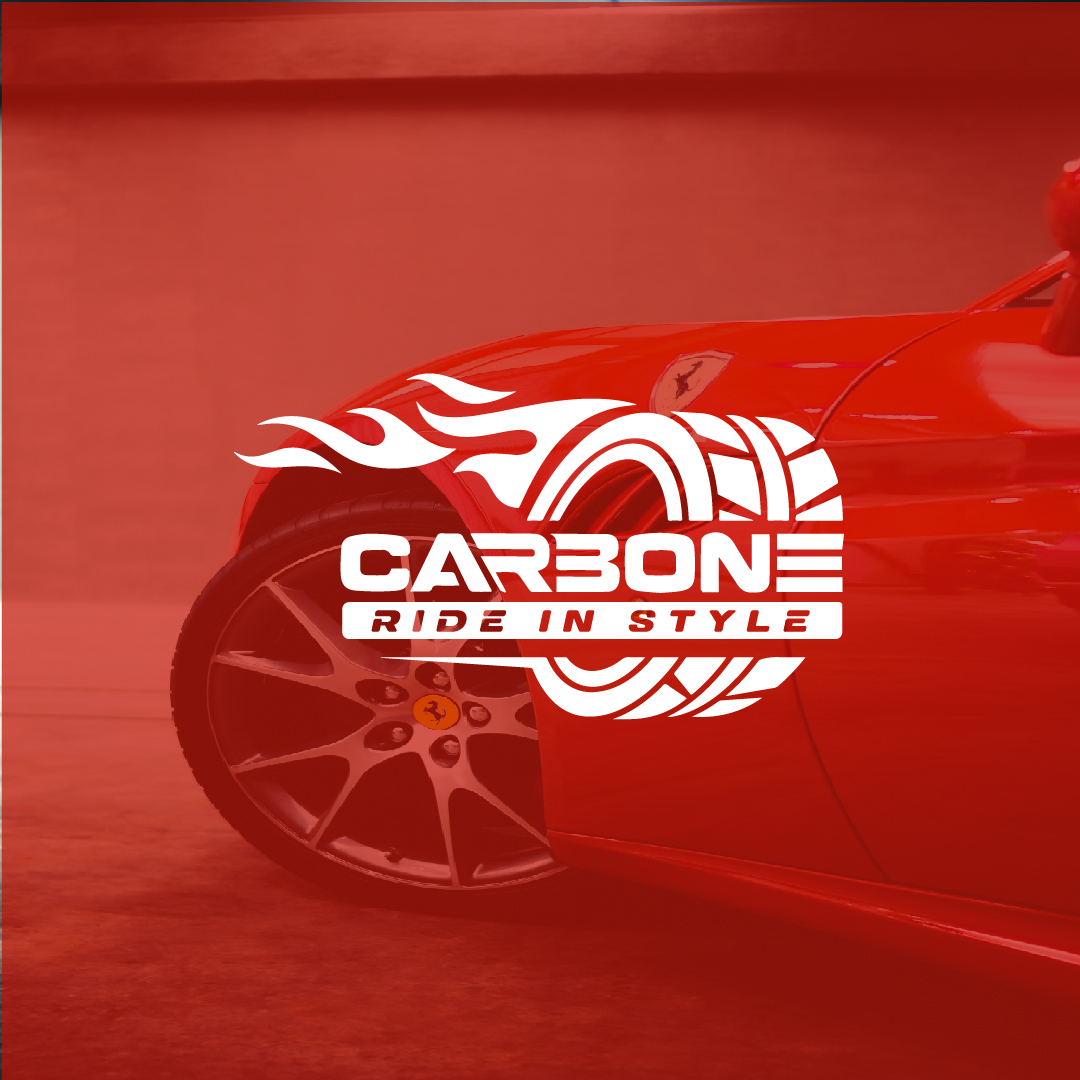 Carbone car wash and auto repair logo with bold automotive branding