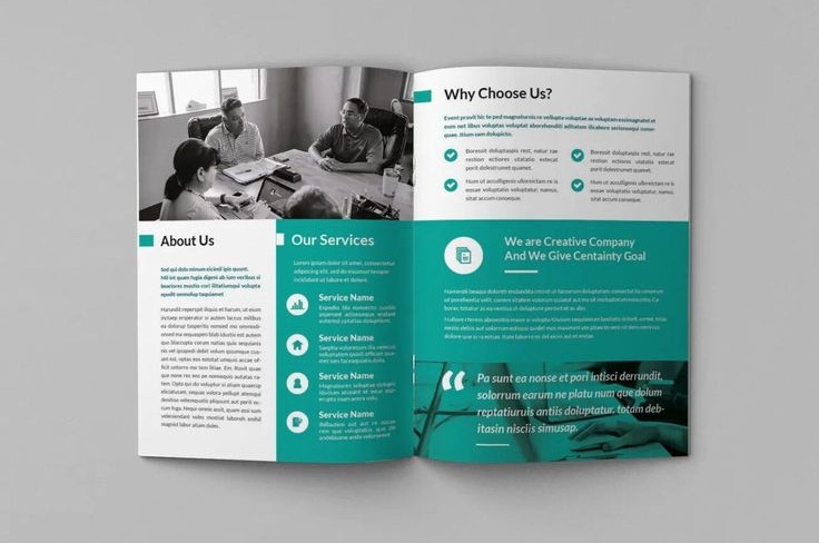 Business development brochure design for corporate consulting