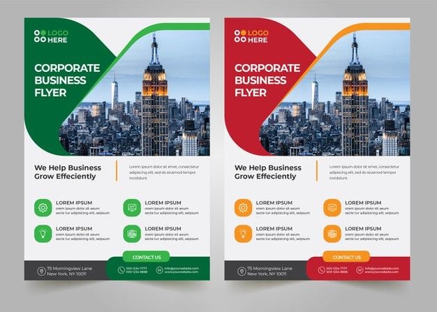 Corporate business flyer design for professional service promotion