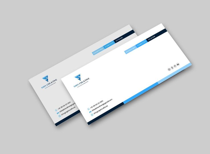 Elegant envelope design for BluePeak Consulting with minimal styling
