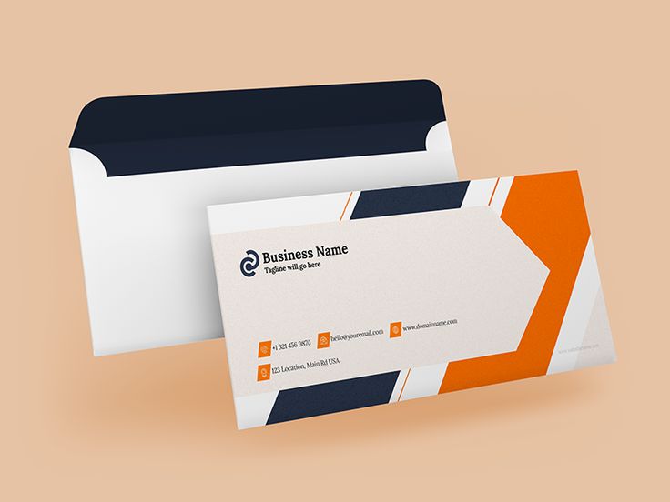 Construction company envelope design for Vertex Build Corp