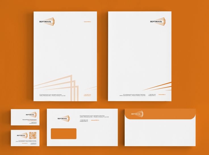 Engineering letterhead design with clean and structured layout