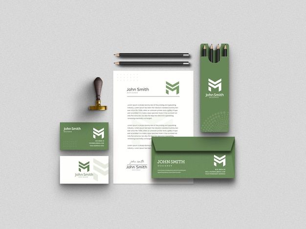 Professional corporate letterhead design with clean business layout