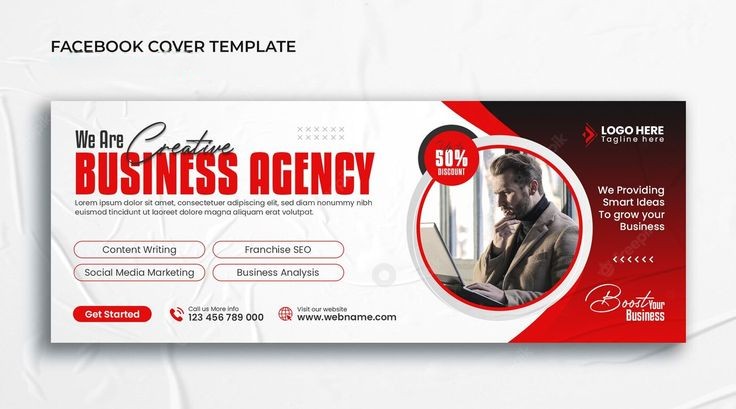 Business agency email signature design with branding elements