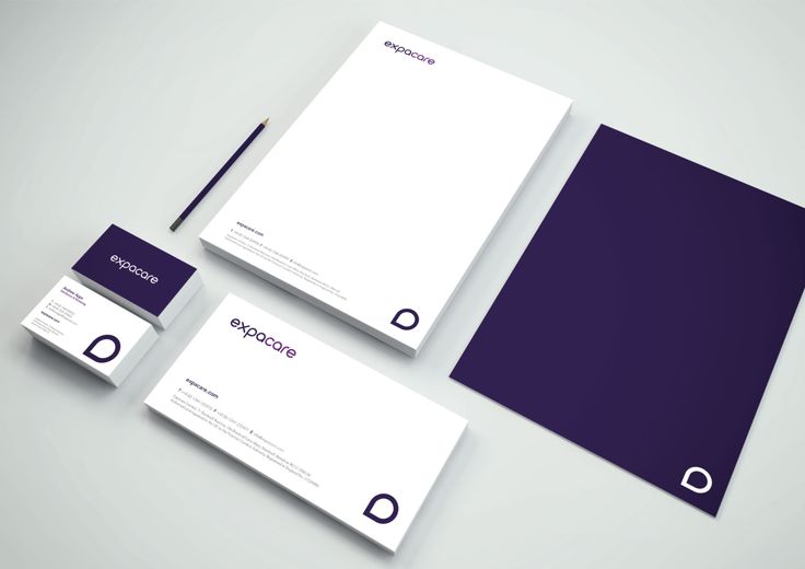 Expocore Solutions minimal corporate brand identity stationery design