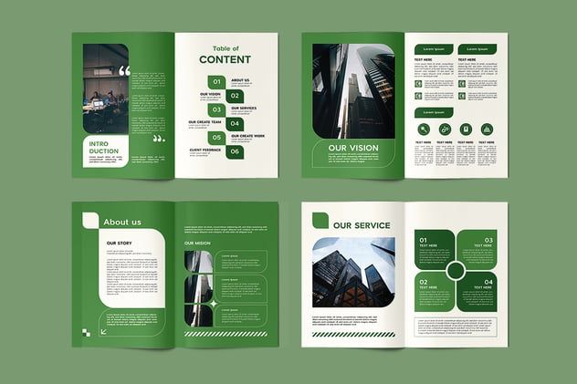 Warm brown and white multi-page interior design catalog mockup for a furniture boutique