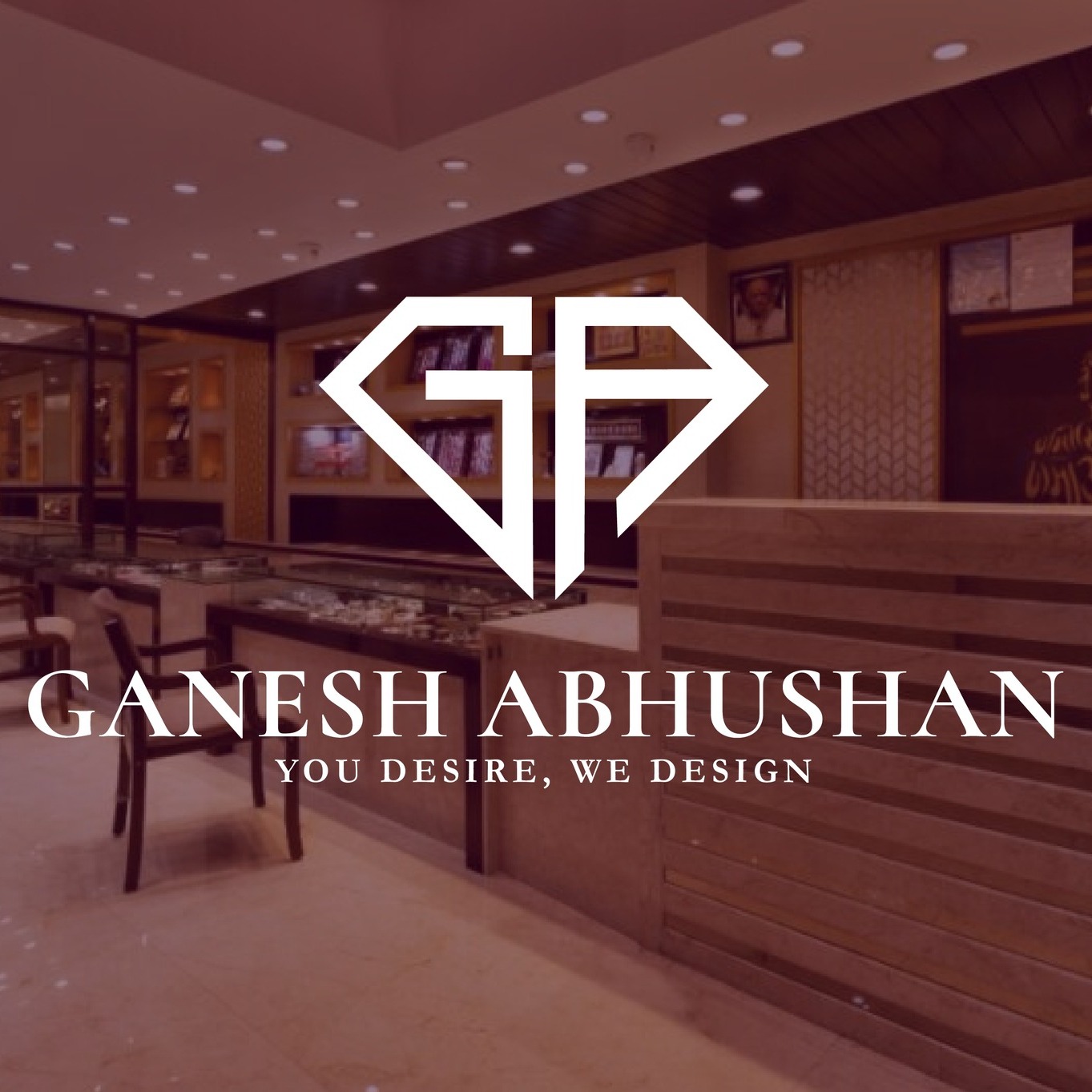 Ganesh Abhushan jewellery logo with elegant typography and premium styling
