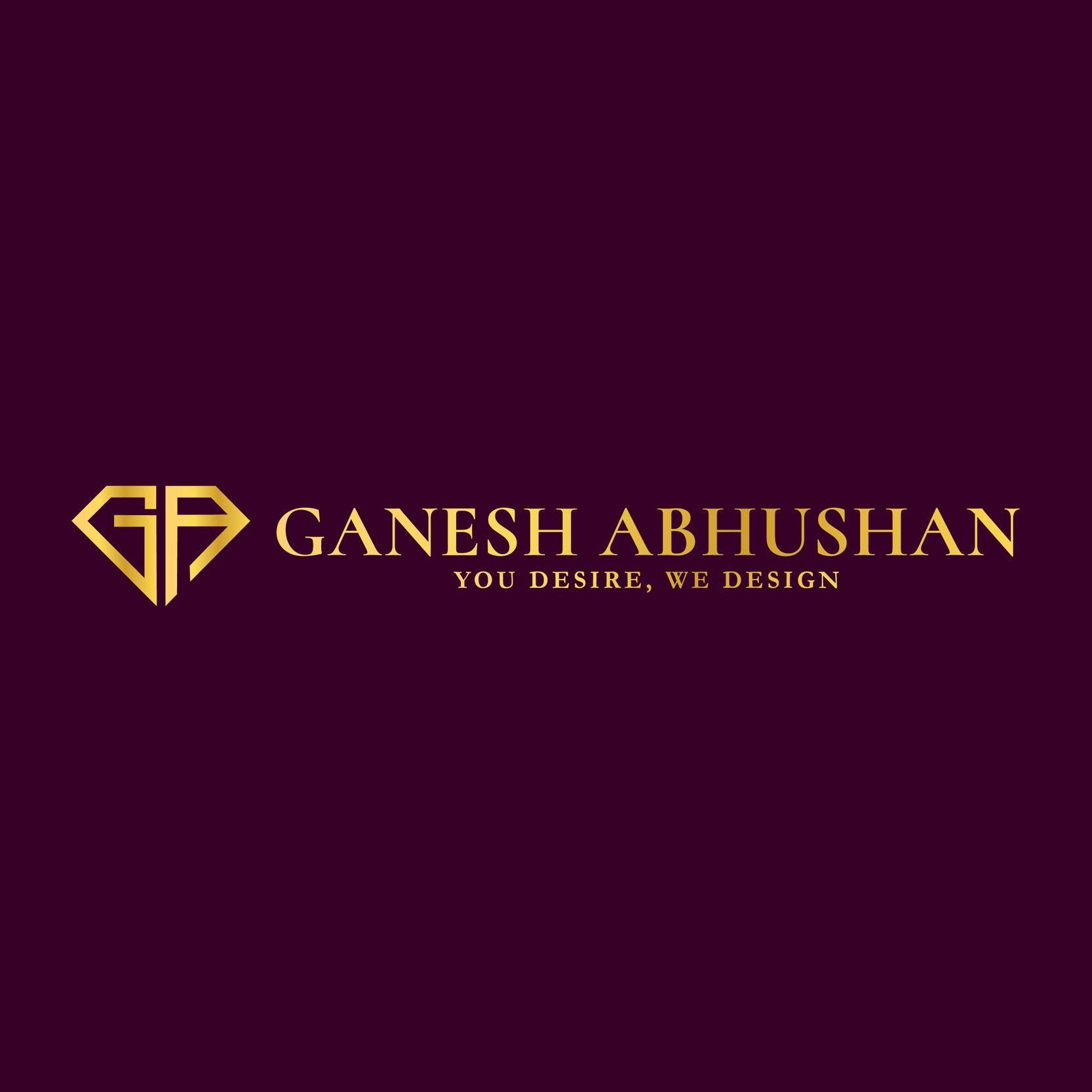 Ganesh Abhushan jewellery logo with elegant typography and premium styling