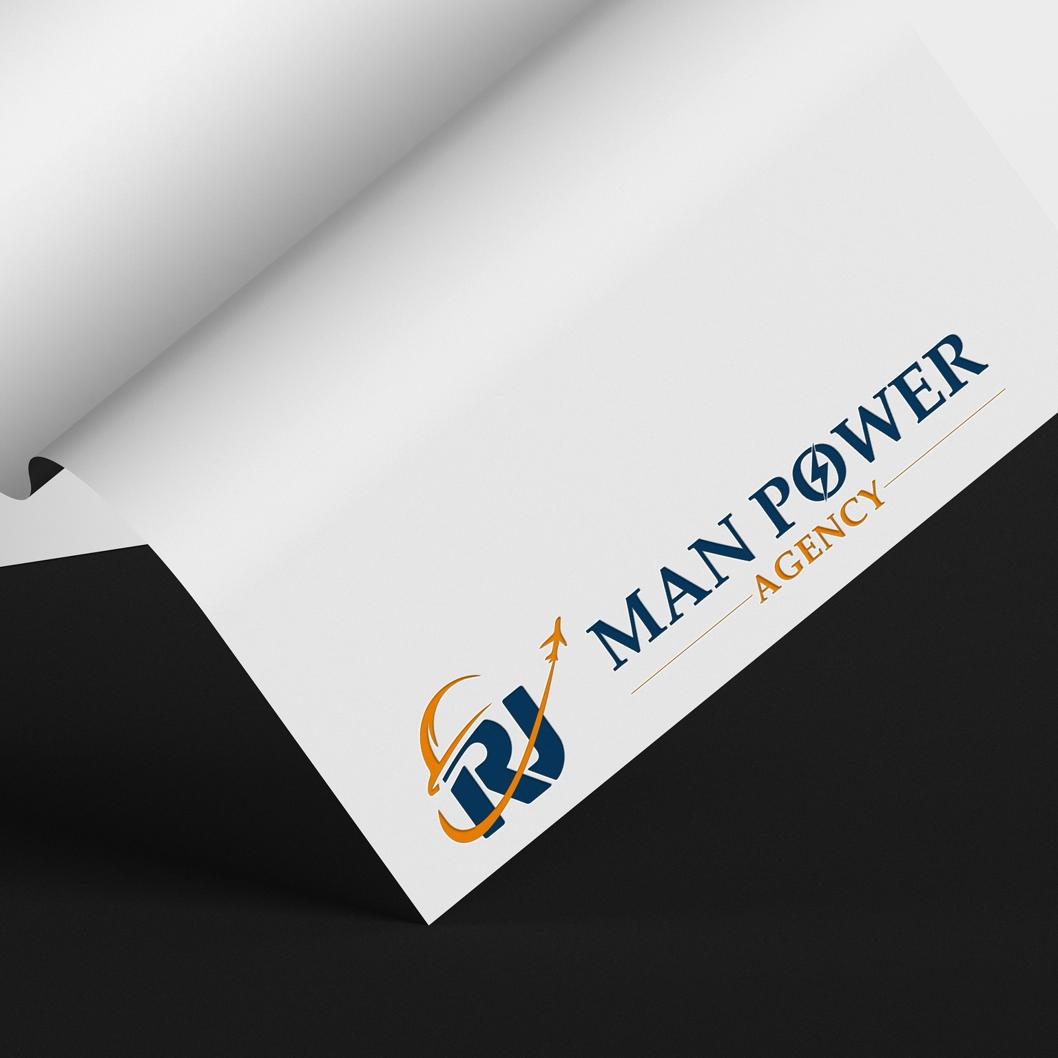 RJ Man Power Agency logo representing workforce and industrial services