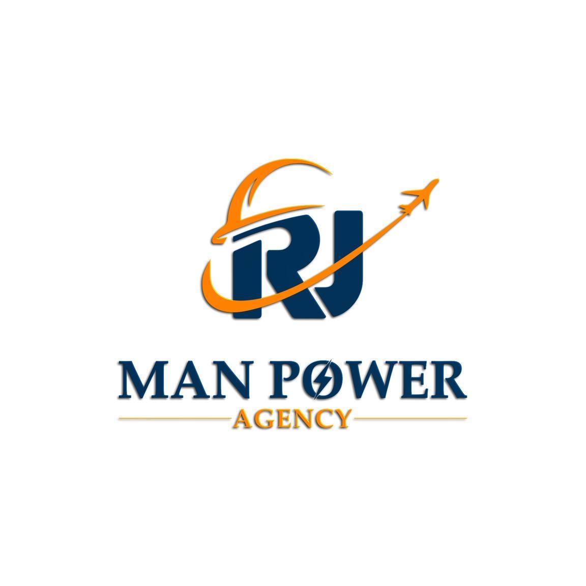 RJ Man Power Agency logo representing workforce and industrial services