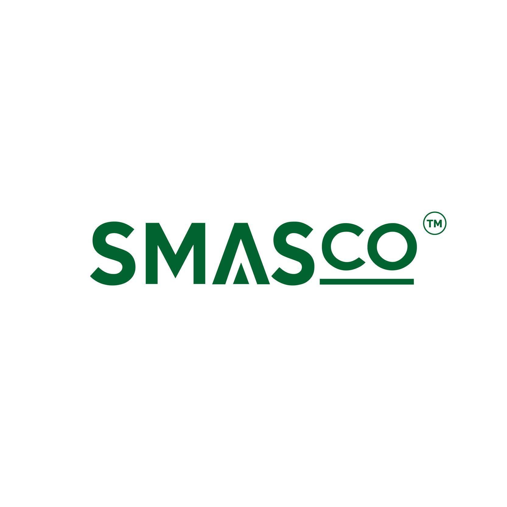 Smasco corporate logo design with clean typography branding