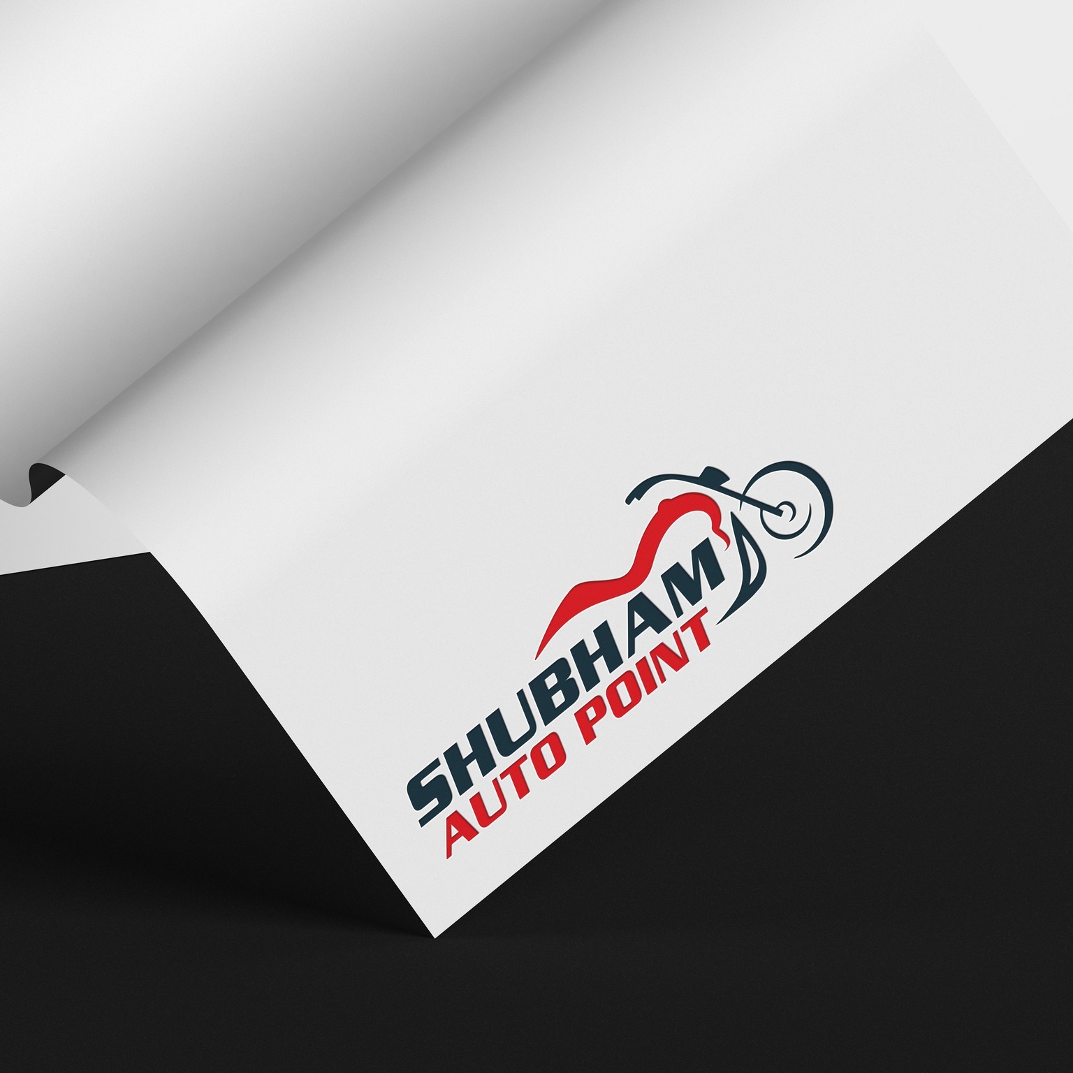 Automotive logo design for Shubham Auto Point service center