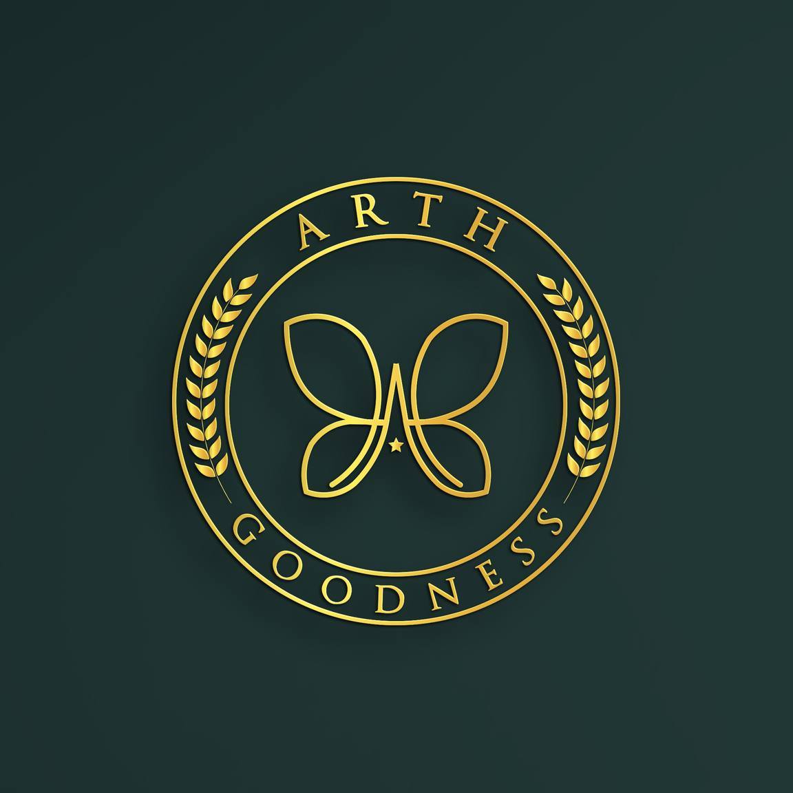 Organic product logo design for Arth Goodness brand