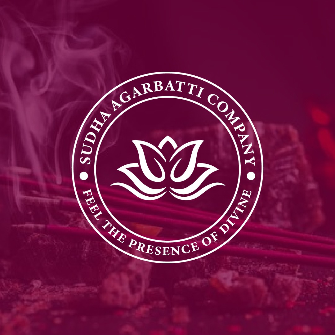 Spiritual agarbatti logo design for Sudha Agarbatti Company