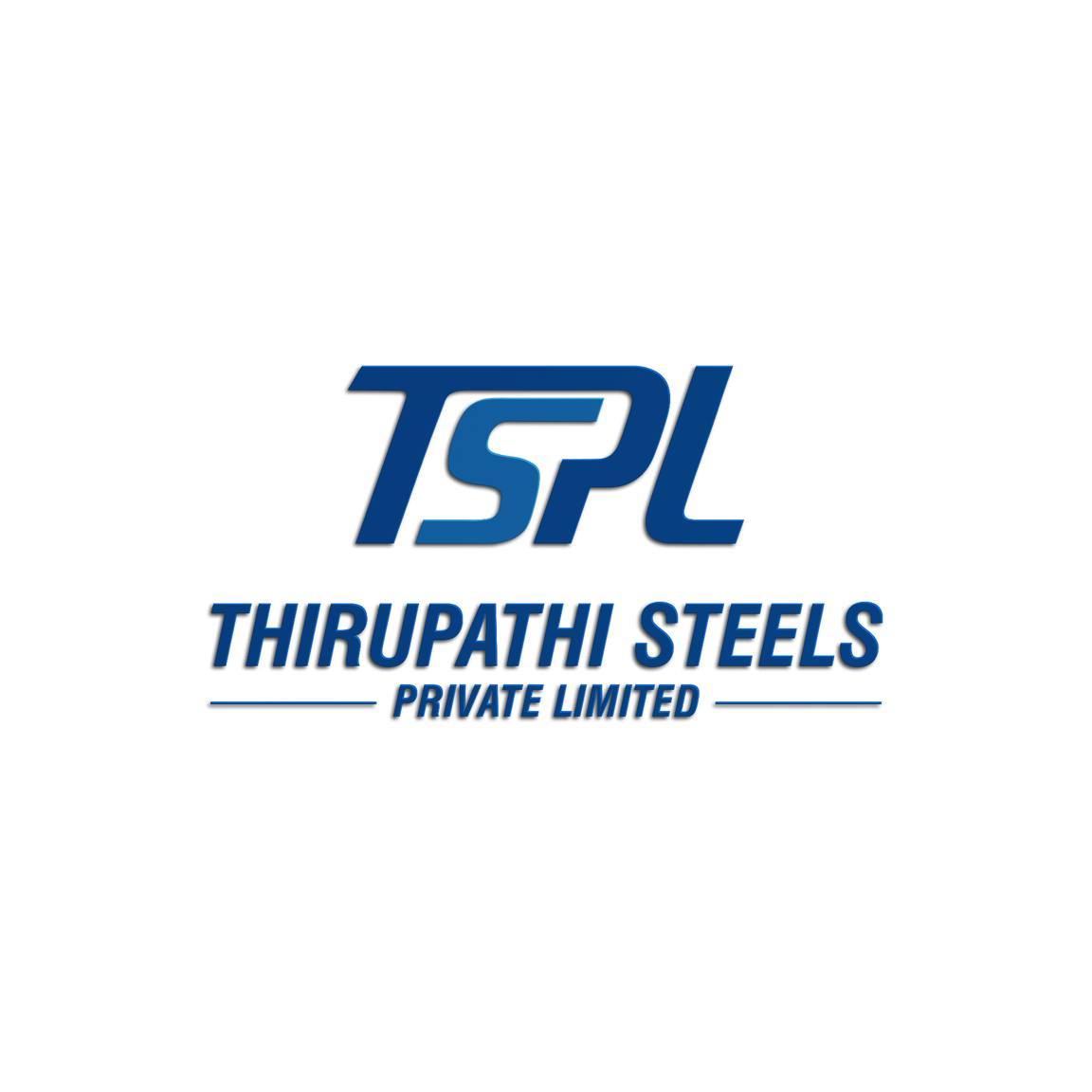 Thirupathi Steels Private Limited industrial steel company logo design