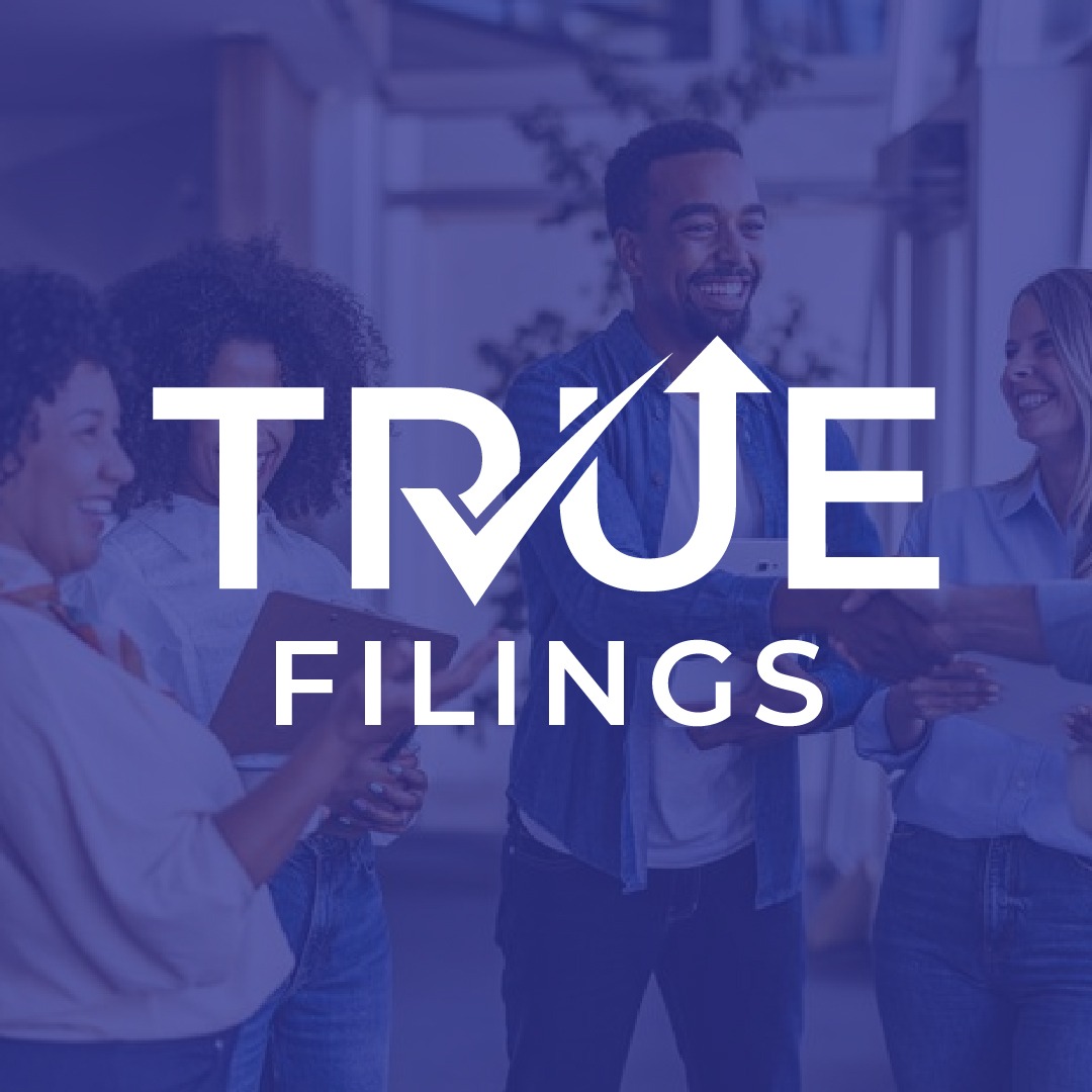 True Filings legal and financial services logo design