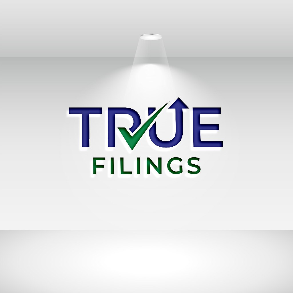 True Filings legal and financial services logo design